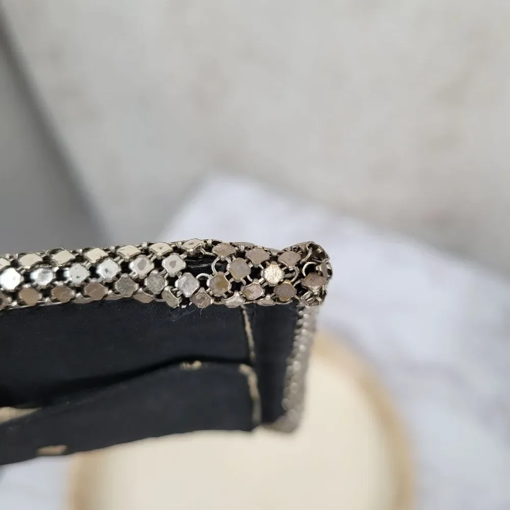 1950s Western Germany Silver Toned Chainmail Bi-Fold Wallet Women's